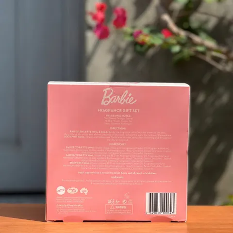 Set Nước Hoa Barbie Dành Cho Bé Gái Từ 6 Tuổi - Gồm 1 Nước Hoa 10ml, 1 Nước Hoa 50ml & 1 Body Mist 50ml - Quà Tặng Siêu Đáng Yêu