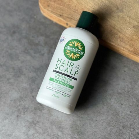 Dầu Gội DermaVeen Giảm Ngứa và Dịu Da Đầu - Dầu Gội Oatmeal 250ml cho Da Đầu Nhạy Cảm, Không Chất Kích Ứng