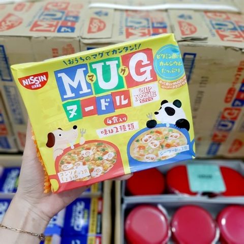 Mì Mug Ramen Nissin 94g - Bữa ăn nhanh gọn, dinh dưỡng, tiện lợi, vị đậm đà, an toàn cho sức khỏe (4 gói nhỏ)