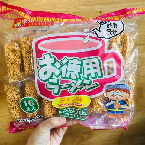 Mì Ramen Tokyo Ăn Liền Vị Gà & Rau 480g - Bữa Ăn Nhanh Dinh Dưỡng, Hương Vị Ngon Ngất Ngây từ Nhật Bản