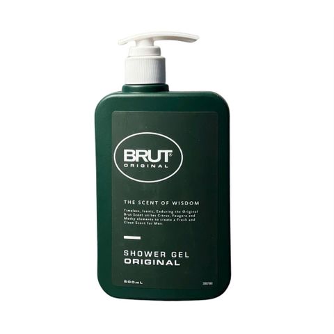 Sữa tắm Brut Original 500ml - Gel tắm nam hương thơm quyến rũ, sạch sâu và giữ ẩm cho mọi loại da.