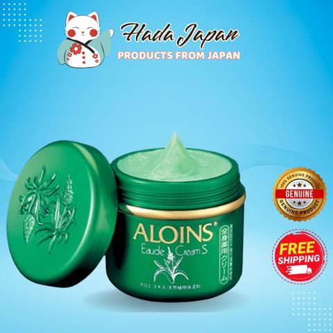 Kem Dưỡng Da Toàn Thân Aloins Eaude Cream S 180g - Dưỡng Ẩm & Làm Sáng Da Tự Nhiên từ Nha Đam Nhật Bản