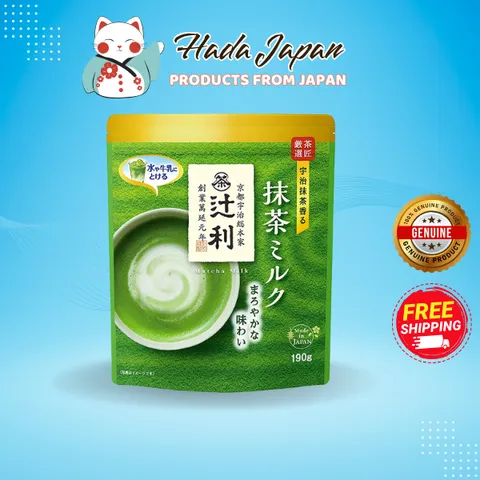 Bột Trà Sữa Trà Xanh Uji Matcha Milk Kataoka 190g - Hương Vị Matcha Nhật Nguyên Chất, Pha Nhanh Tại Nhà, Thích Hợp Uống Nóng Lạnh