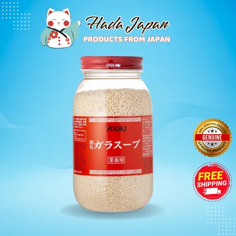 Hạt Nêm Youki Nhật Bản 500g - Gia Vị Ngọt Tự Nhiên, Tăng Hương Vị Cho Món Ăn Đậm Đà Chuẩn Vị Nhật!