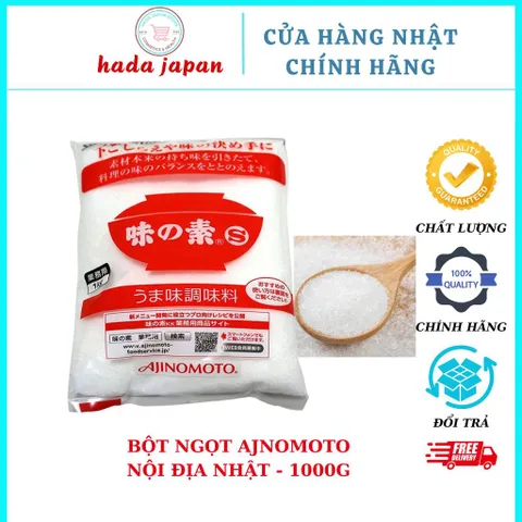 Bột Ngọt Ajinomoto 1Kg - Gia Vị Nêm Nếm Tăng Hương Vị Món Ăn An Toàn Nhập Khẩu Nội Địa Nhật Bản