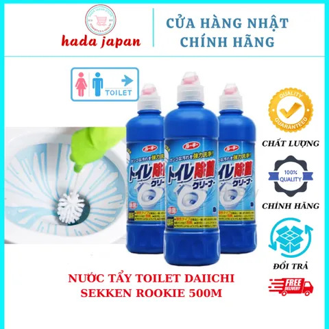 Nước Tẩy Toilet Daiichi Sekken Rookie 500mL - Diệt Khuẩn, Khử Mùi Hiệu Quả, Sạch Bóng Cho Nhà Vệ Sinh Thơm Mát