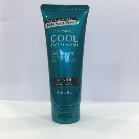 Sữa Rửa Mặt Bạc Hà Mát Lạnh Pharmaact Cool 130g - Giúp Làm Sạch Sâu, Làn Da Thoáng Sáng, Thư Giãn Cho Nam giới