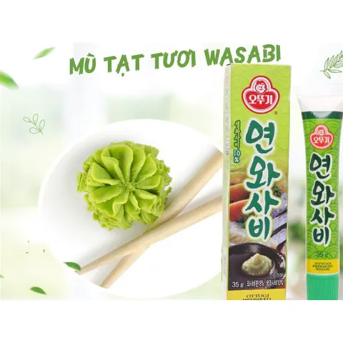 Mù Tạt Wasabi Ottogi 35G - Gia Vị Chấm Hải Sản Ngon Đậm Đà - Xuất Xứ Hàn Quốc, Hương Vị Tươi Mát