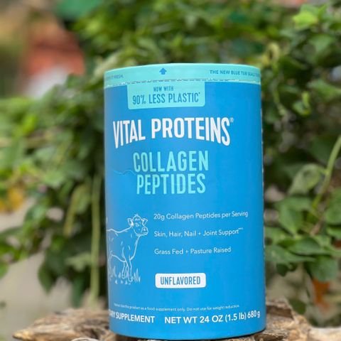 Bột Collagen Vital Proteins Peptides Không Mùi Vị - Hỗ Trợ Sức Khoẻ Da, Tóc, Móng và Khớp - Dễ Dàng Sử Dụng Hàng Ngày