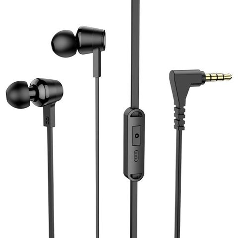 Tai Nghe Có Dây Dẹt HOCO 3.5mm - Tai Nghe Nhét Tai Có Mic, Giảm Tiếng Ồn, Dễ Mang Theo, Tương Thích Samsung, Xiaomi