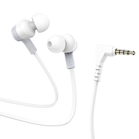 Tai Nghe Có Dây Dẹt HOCO 3.5mm - Tai Nghe Nhét Tai Có Mic, Giảm Tiếng Ồn, Dễ Mang Theo, Tương Thích Samsung, Xiaomi