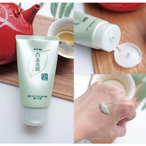 Sữa Rửa Mặt Trà Xanh Rohto Shirochasou - Làm Sạch, Sáng Da, Ngăn Ngừa Mụn và Chống Lão Hóa - Nội Địa Nhật Bản