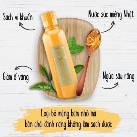 Nước Súc Miệng Propolinse 600ml Nhập Khẩu Nhật Bản - Khử Mùi, Làm Sạch Răng, Trắng Sáng Nha Chến Hàng Auth