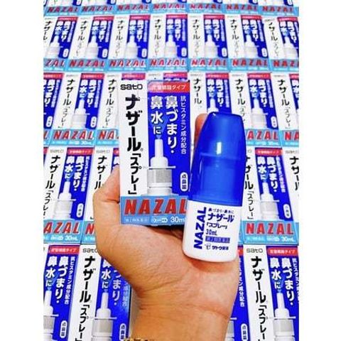 Xịt Mũi Cải Thiện Xoang Nazal Nhật Bản 30ml - Thông Mũi, Giảm Nghẹt, Hỗ Trợ Viêm Xoang, Dị Ứng, Cảm Lạnh