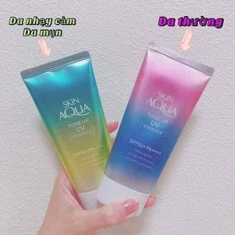 Kem Chống Nắng Skin Aqua UV Tone Up SPF50+ - Dưỡng Ẩm, Điều Chỉnh Tông Da, Giúp Da Rạng Rỡ, Hương Hoa Hồng Tự Nhiên 80g
