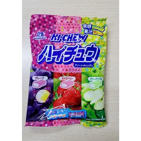 Kẹo mềm trái cây Morinaga Hi-Chew 94g - Kẹo dẻo Nhật Bản vị Nho, Dâu, Táo xanh thơm ngon, hấp dẫn cho bé yêu