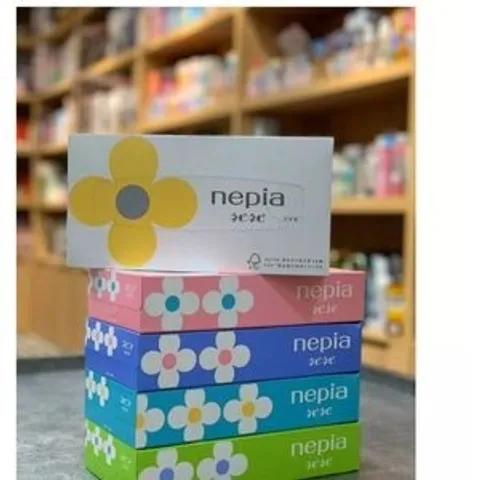 Khăn Giấy Lụa Nepia Nepi Nhật Bản - 5 Hộp 150 Tờ Mềm Mại, An Toàn Cho Làn Da Nhạy Cảm, Chất Lượng Cao Cấp