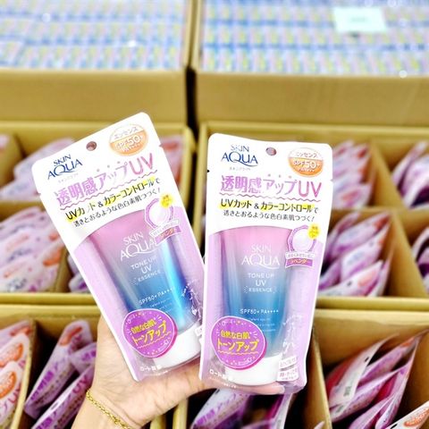 Kem Chống Nắng Skin Aqua Tone Up UV SPF50+/PA++++ - Nâng Tông Da Tự Nhiên, Thấm Nhanh, Chống Nắng Hàng Ngày 80g
