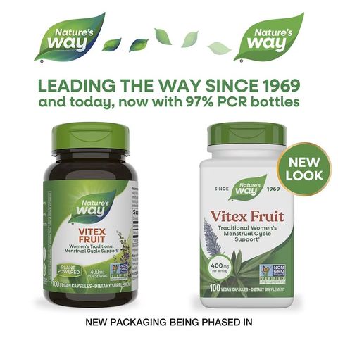 Viên uống Nature's Way Vitiex - Hỗ trợ cân bằng nội tiết tố nữ, điều hòa kinh nguyệt, tăng cường sức khỏe phụ nữ - 100 viên Vegan