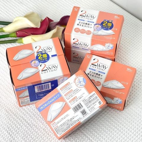 Bông Tẩy Trang Cotton Labo 80 Miếng - Mềm Mại, Thấm Hút Tốt, An Toàn Cho Da Nhạy Cảm - Sản Phẩm Nhật Bản Chính Hãng