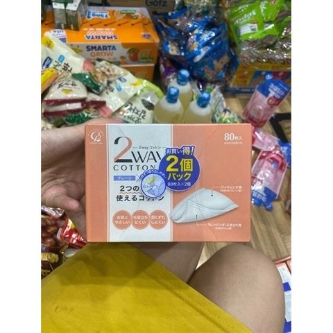 Bông Tẩy Trang Cotton Labo 80 Miếng - Mềm Mại, Thấm Hút Tốt, An Toàn Cho Da Nhạy Cảm - Sản Phẩm Nhật Bản Chính Hãng