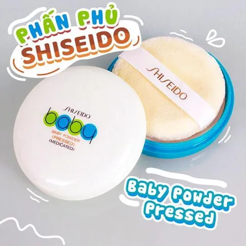 Phấn Phủ Shiseido Baby Powder 50g - Kiềm Dầu, Mịn Da, An Toàn Cho Da Nhạy Cảm - Phấn Nén Nhật Bản Chất Lượng Cao