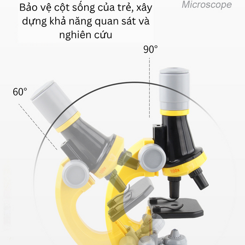 Kính Hiển Vi Cầm Tay Phóng Đại 100-400x Cho Bé - Khám Phá Khoa Học STEM, Quà Tặng Giáo Dục Sáng Tạo