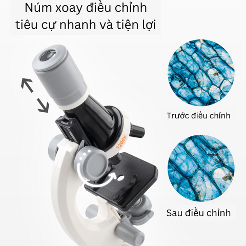 Kính Hiển Vi Cầm Tay Phóng Đại 100-400x Cho Bé - Khám Phá Khoa Học STEM, Quà Tặng Giáo Dục Sáng Tạo