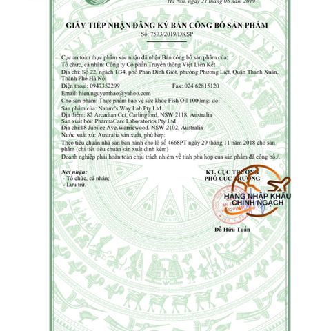 Dầu Cá Thiên Nhiên Không Mùi Nature's Way 1000mg - Hỗ Trợ Tim Mạch, Mắt và Não Bộ - Hộp 80 Viên Nhập Khẩu Úc
