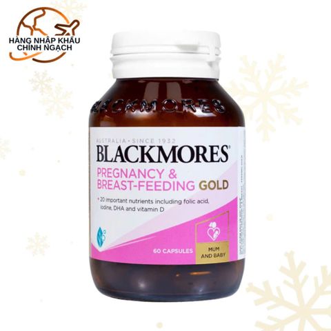 Viên Uống Blackmores Pregnancy & Breast-Feeding Gold - Bổ Sung Vitamin và Khoáng Chất Cho Phụ Nữ Mang Thai (60 viên)