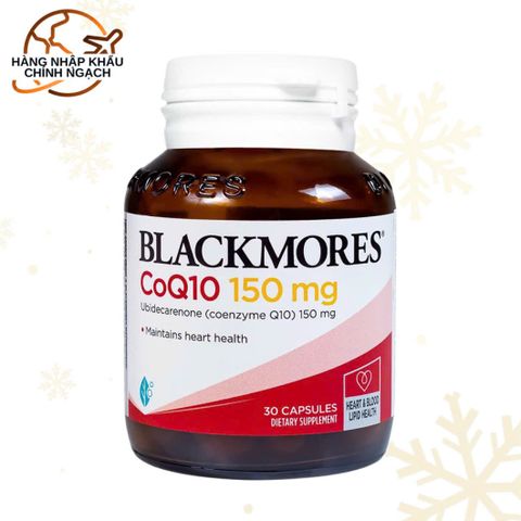 Viên uống hỗ trợ tim mạch Blackmores CoQ10 150mg - Thực phẩm chức năng 30 viên nhập khẩu Úc, bảo vệ sức khỏe tim mạch