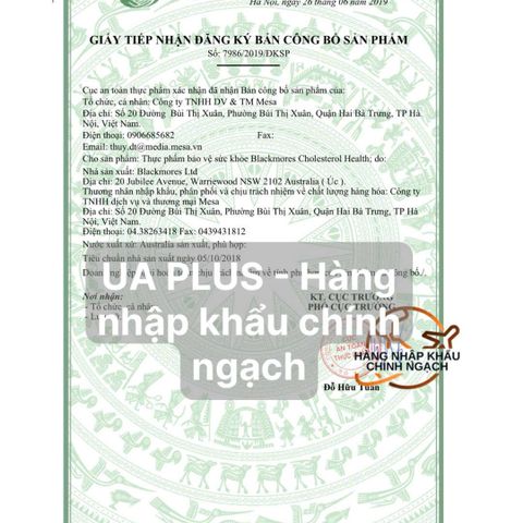 Viên Uống Giảm Hấp Thu Cholesterol Blackmores 60 Viên - Hỗ Trợ Tim Mạch và Sức Khỏe Toàn Diện