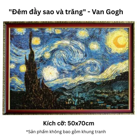 Tranh Ghép Mảnh Mosaic 1000 Mảnh Họa Tiết Nổi Tiếng Thế Giới - Đồ Chơi Giáo Dục Rèn Luyện Tư Duy và Tập Trung Cho Trẻ Em