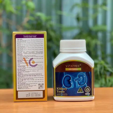 Viên Uống Hỗ Trợ Thận Vitatree Kidney Tonic 100 Viên - Sản Phẩm Nhập Khẩu Chính Ngạch Từ Úc, Tăng Cường Chức Năng Thận 307151