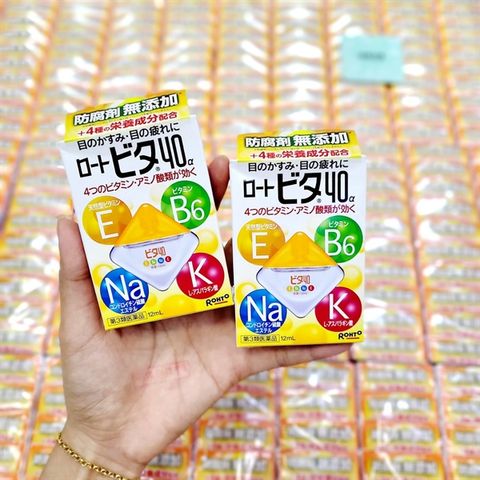 Nước Nhỏ Mắt Rohto Vita 40 12ml - Bổ Sung Vitamin và Dưỡng Ẩm Cho Đôi Mắt, Giảm Mỏi Mắt Hiệu Quả.