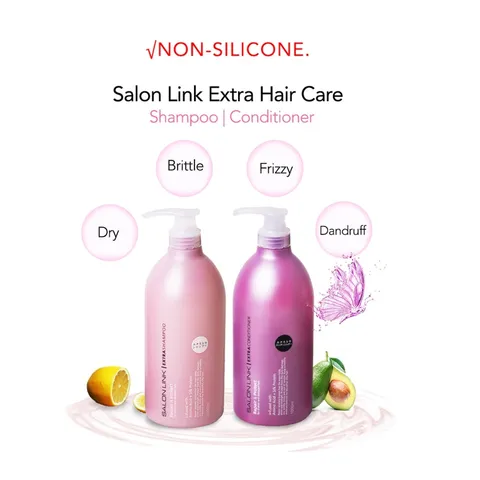 Dầu Gội Dưỡng Tóc Kumano Salon Link Extra 1000ml - Phục Hồi Tóc Hư Tổn Không Chứa Silicone, Chăm Sóc Tóc Khỏe Mạnh Nhật Bản