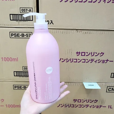 Dầu Gội Dưỡng Tóc Kumano Salon Link Extra 1000ml - Phục Hồi Tóc Hư Tổn Không Chứa Silicone, Chăm Sóc Tóc Khỏe Mạnh Nhật Bản