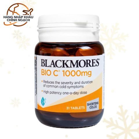 Viên uống Blackmores Bio C 1000mg bổ sung vitamin C tăng cường sức khỏe - Nhập khẩu chính ngạch (31 viên)