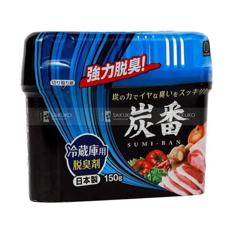 Hộp khử mùi tủ lạnh than hoạt tính Kokubo 150g - Giữ rau củ tươi lâu, khử mùi hiệu quả, an toàn cho sức khỏe Nhật Bản