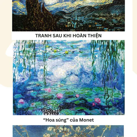 Tranh Ghép Mảnh Mosaic 1000 Mảnh Họa Tiết Nổi Tiếng Thế Giới - Đồ Chơi Giáo Dục Rèn Luyện Tư Duy và Tập Trung Cho Trẻ Em
