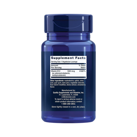 Viên Uống B12 Elite Life Extension Tăng Cường Hệ Tuần Hoàn Sức Khỏe Tổng Thể (Hộp 60 viên) - YoungFit