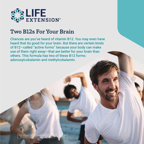 Viên Uống B12 Elite Life Extension Tăng Cường Hệ Tuần Hoàn Sức Khỏe Tổng Thể (Hộp 60 viên) - YoungFit