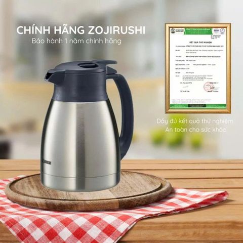 Bình Thủy Giữ Nhiệt Zojirushi SH-HC15 1.5L - Bảo Hành Giữ Nhiệt 1 Năm - Thiết Kế Sang Trọng, An Toàn và Tiện Dụng