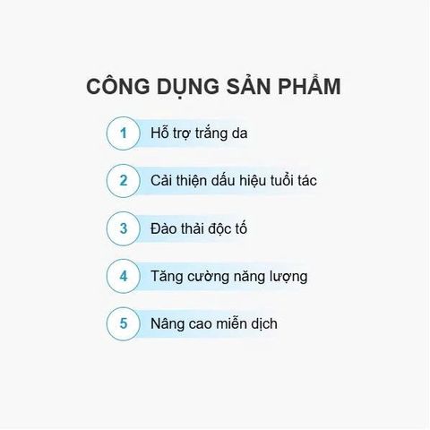 Viên uống trắng da Glutathione Now 500 mg - Hỗ trợ làm trắng sáng da khỏe mạnh - Hộp 60 viên chất lượng từ Mỹ