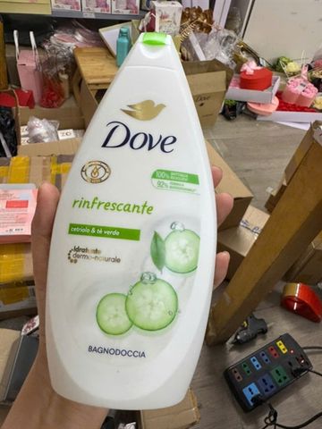 Sữa Tắm Dove Cucumber & Green Tea 450ml - Dưỡng Ẩm Da Tươi Mát, Mùi Hương Dưa Leo, Mỹ Phẩm Chăm Sóc Da