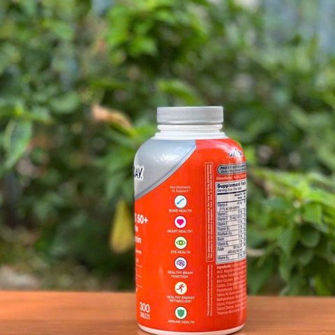 Vitamin Tổng Hợp One A Day Women’s 50+ 300 Viên - Tăng Cường Sức Khỏe Phụ Nữ Trên 50 Tuổi, Hỗ Trợ Tim Mạch, Xương Khớp