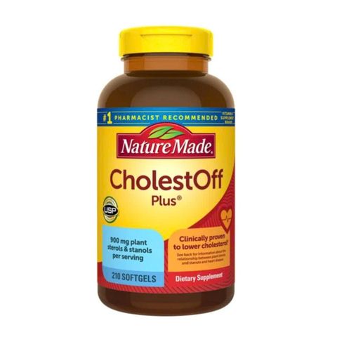 Viên Uống Giảm Cholesterol Nature Made CholestOff 210 Viên - Hỗ Trợ Tim Mạch, Giảm Mỡ Máu, Chất Tạo Dễ Dàng Hấp Thụ