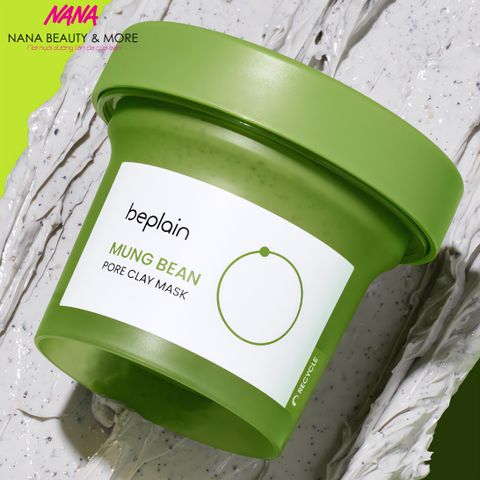 Mặt Nạ Đất Sét Beplain Đậu Xanh Giảm Mụn Đầu Đen + 3 Serum Đậu Xanh 120ML - Dưỡng Trắng Da, Thu Nhỏ Lỗ Chân Lông