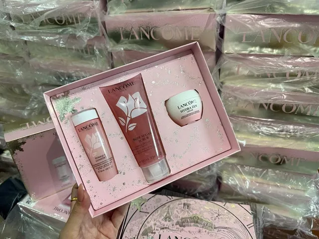 Set Dưỡng Da Lancôme Hydra Zen (Toner 50ml + Scrub 100ml + Cream 15ml)