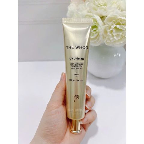 Set Kem Chống Nắng The Whoo Anti Wrinkle - Bảo Vệ Da, Ngăn Ngừa Lão Hóa, Chiết Xuất Tự Nhiên, Phù Hợp Với Da Nhạy Cảm